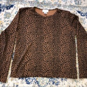 Cheetah Print Long Sleeve Tee